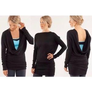 Lululemon Serenity Sweater Wrap Dress Charcoal